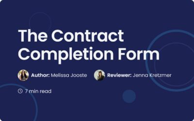 The Contract Completion Form Guide