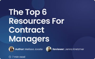 The Top 6 Resources For Contract Managers | Contract Corridor