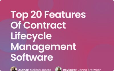 Top 20 Contract Management Software Features