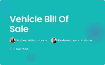 How to Use a Vehicle Bill Of Sale | Contract Corridor