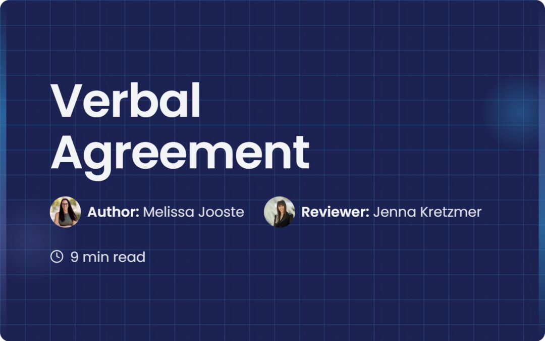 Verbal agreement explained by Contract Corridor