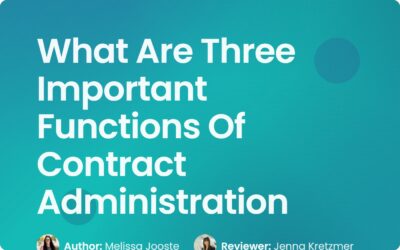 Three Important Functions of Contract Administration Guide