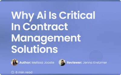 Why Ai Is Critical In Contract Management Solutions Lc