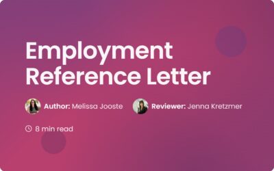 How to Write an Employment Reference Letter | Guide